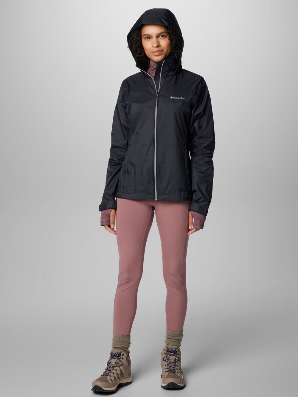 Columbia Women’s Black Windbreaker Jacket Size Medium